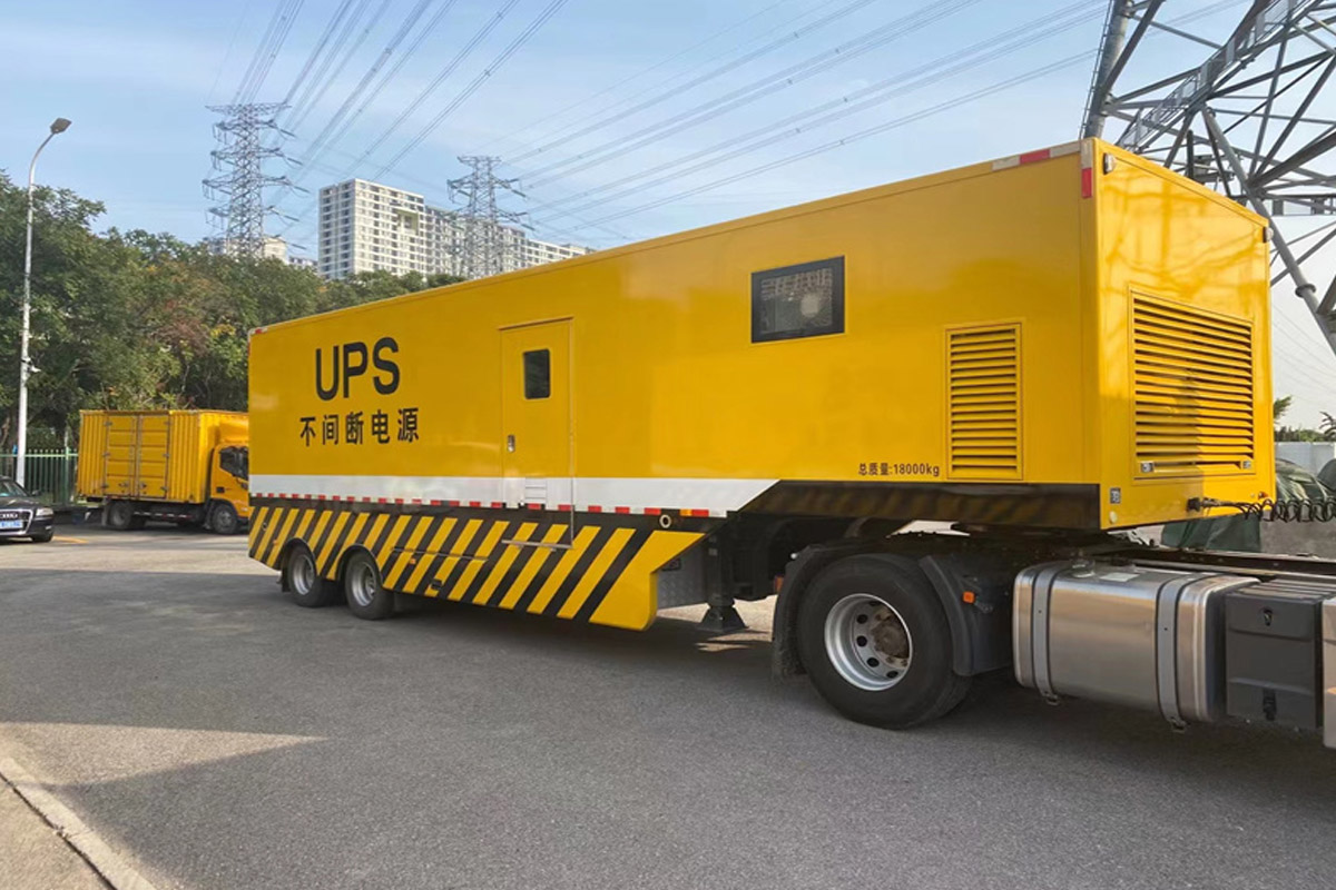 三道镇发电机租赁施工现场
